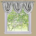 Eyecatcher 48 x 36 in. Sutton Polyester Light Filtering Rod Pocket Curtain with Valance, Silver EY2512269